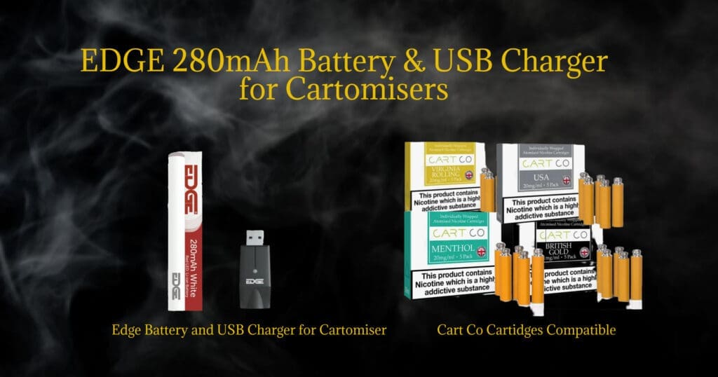 Buy Looking for a Cigarette-Style Vape? The EDGE Battery Explained beginner vape kit - Free UK Next Day Delivery (no minimum spend)