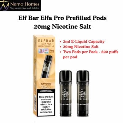 Buy Elf Bar Prefilled Pods | Elfa Pro  - Free UK Next Day Delivery (no minimum spend)