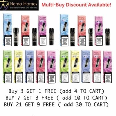 Buy Elf Bar Prefilled Pods | Elfa Pro  - Free UK Next Day Delivery (no minimum spend)