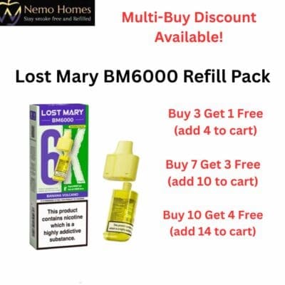 Buy Lost Mary BM6000 Prefilled Pod Kit & Refill Pack  - Free UK Next Day Delivery (no minimum spend)