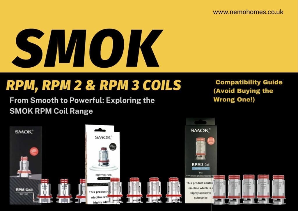 Buy SMOK RPM, RPM 2 & RPM 3 Coils Complete Guide: Everything You Need To Know best SMOK coil - Free UK Next Day Delivery (no minimum spend)