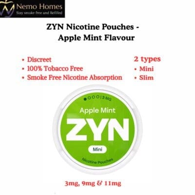 Buy ZYN Nicotine Pouches – Apple Mint Flavour  - Free UK Next Day Delivery (no minimum spend)