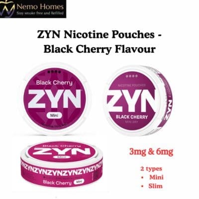 Buy ZYN Nicotine Pouches – Black Cherry Flavour  - Free UK Next Day Delivery (no minimum spend)
