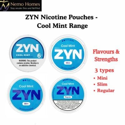 Buy ZYN Nicotine Pouches - Cool Mint Flavour  - Free UK Next Day Delivery (no minimum spend)