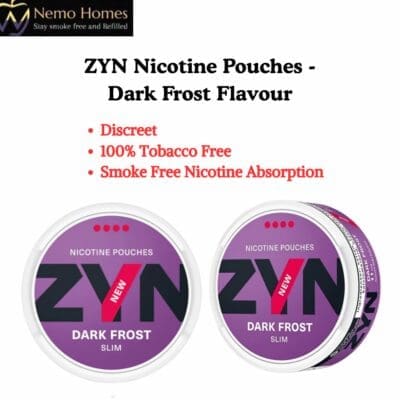 Buy ZYN Nicotine Pouches – Slim Dark Frost X Strong 11mg  - Free UK Next Day Delivery (no minimum spend)
