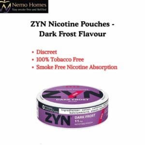 Buy ZYN Nicotine Pouches – Slim Dark Frost X Strong 11mg - Free UK Next Day Delivery (no minimum spend)