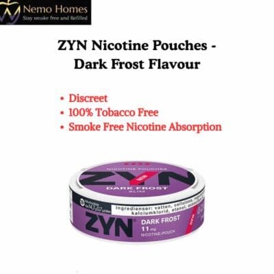 Buy ZYN Nicotine Pouches – Slim Dark Frost X Strong 11mg  - Free UK Next Day Delivery (no minimum spend)