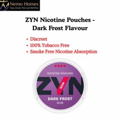 Buy ZYN Nicotine Pouches – Slim Dark Frost X Strong 11mg  - Free UK Next Day Delivery (no minimum spend)