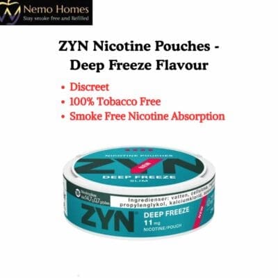 Buy ZYN Nicotine Pouches - Slim Deep Freeze X Strong 11mg  - Free UK Next Day Delivery (no minimum spend)