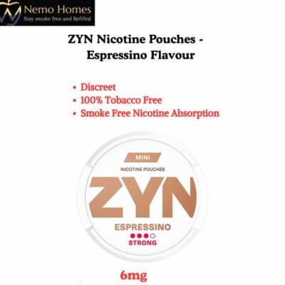 Buy ZYN Nicotine Pouches – Mini Espressino Strong 6mg  - Free UK Next Day Delivery (no minimum spend)