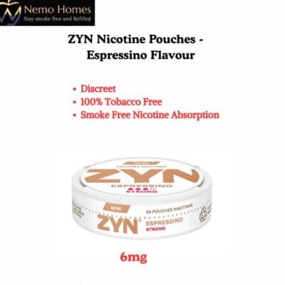 Buy ZYN Nicotine Pouches – Mini Espressino Strong 6mg  - Free UK Next Day Delivery (no minimum spend)