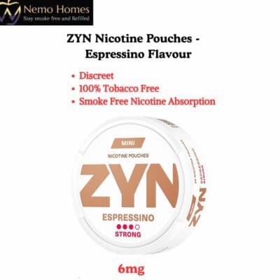 Buy ZYN Nicotine Pouches – Mini Espressino Strong 6mg  - Free UK Next Day Delivery (no minimum spend)