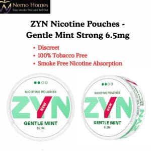 Buy ZYN Nicotine Pouches – Slim Gentle Mint Strong 6.5mg - Free UK Next Day Delivery (no minimum spend)