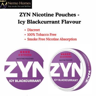 Buy ZYN Nicotine Pouches – Icy Blackcurrant Flavour  - Free UK Next Day Delivery (no minimum spend)