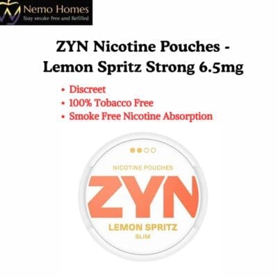 Buy ZYN Nicotine Pouches – Slim Lemon Spritz Strong 6.5mg  - Free UK Next Day Delivery (no minimum spend)
