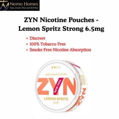 Buy ZYN Nicotine Pouches – Slim Lemon Spritz Strong 6.5mg  - Free UK Next Day Delivery (no minimum spend)