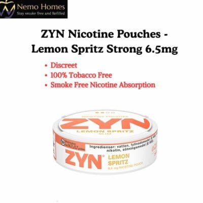 Buy ZYN Nicotine Pouches – Slim Lemon Spritz Strong 6.5mg  - Free UK Next Day Delivery (no minimum spend)