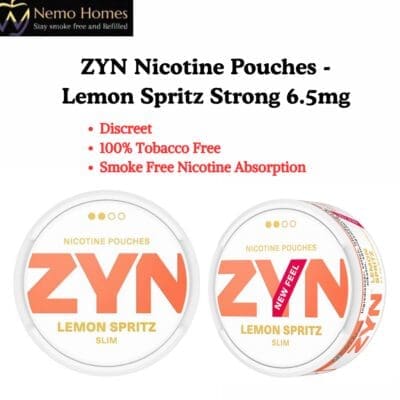 Buy ZYN Nicotine Pouches – Slim Lemon Spritz Strong 6.5mg  - Free UK Next Day Delivery (no minimum spend)