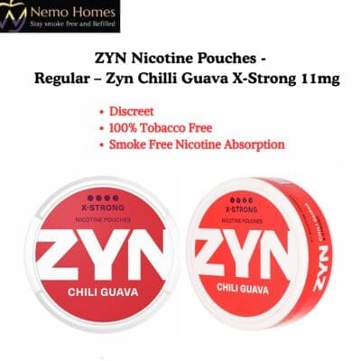 Buy ZYN Nicotine Pouches – Regular Chilli Guava X-Strong 11mg  - Free UK Next Day Delivery (no minimum spend)