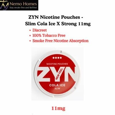Buy ZYN Nicotine Pouches – Slim Cola Ice X Strong 11mg  - Free UK Next Day Delivery (no minimum spend)