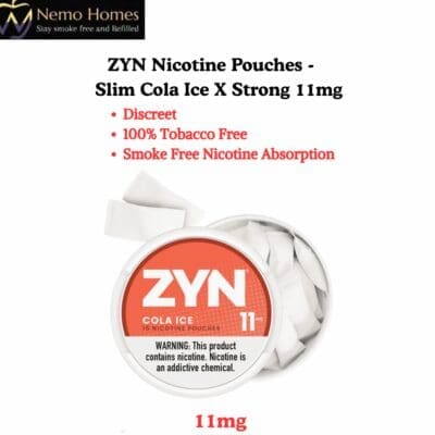 Buy ZYN Nicotine Pouches – Slim Cola Ice X Strong 11mg  - Free UK Next Day Delivery (no minimum spend)