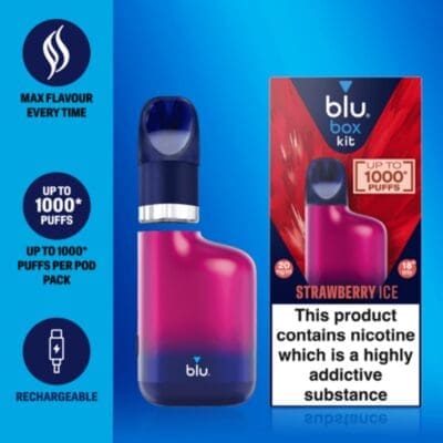 Buy Blu Bar Vape Device | Blu Bar Box Kit - Free UK Next Day Delivery (no minimum spend)