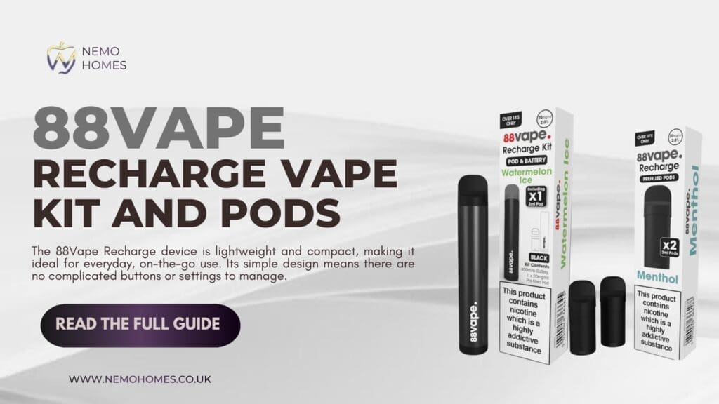 Buy 88Vape Recharge Vape Kit & Pods Explained: How to Get the Most Out of Your Device 50 50 E Liquid - Free UK Next Day Delivery (no minimum spend)