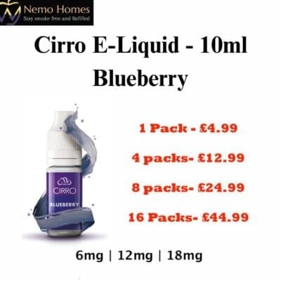Buy Cirro Blueberry - 10ml E-Liquid - Free UK Next Day Delivery (no minimum spend)