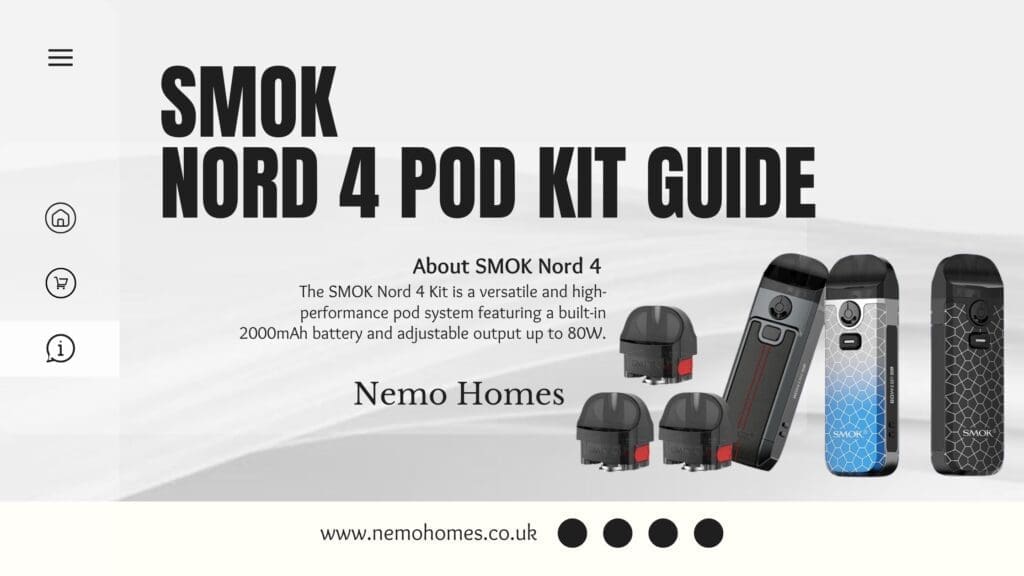 Buy SMOK Nord 4 Pod Kit Explained: How to Get the Most Out of Your Device 2000mAh battery - Free UK Next Day Delivery (no minimum spend)