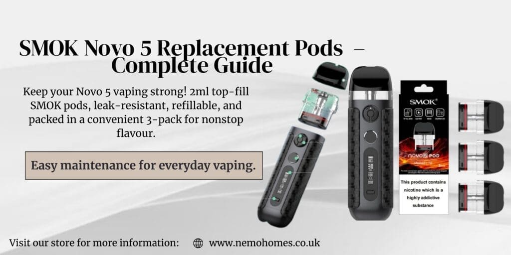 smok novo 5 how to fill pod SMOK Novo 5 Replacement Pods – Full Guide