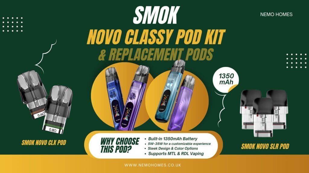 Buy SMOK Novo Classy Pod Kit Complete Guide: How to Get the Most Out of Your Device & Everything You Need To Know - Free UK Next Day Delivery (no minimum spend)