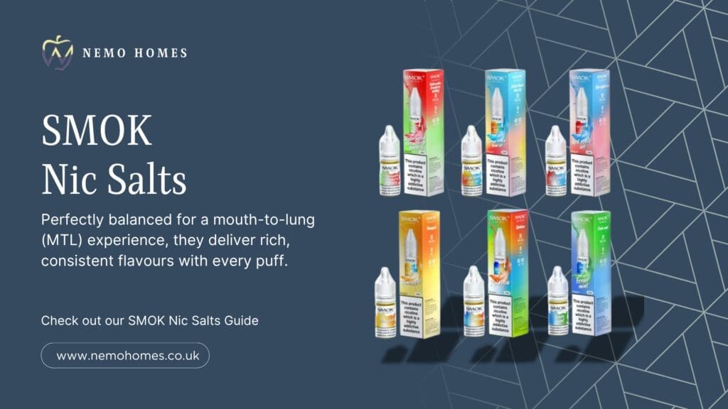 Buy SMOK Nic Salts – 10ml – 20mg Full Guide: Everything You Need To Know Explained 10ml e-liquid - Free UK Next Day Delivery (no minimum spend)