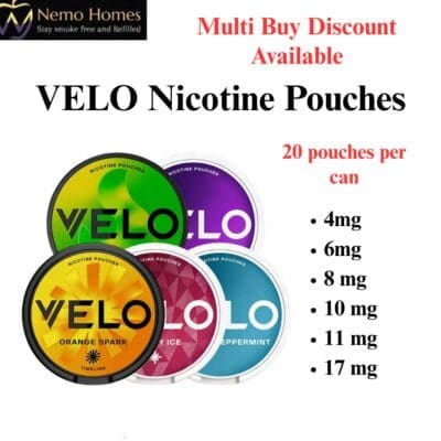 Buy Velo Nicotine Pouches  - Free UK Next Day Delivery (no minimum spend)