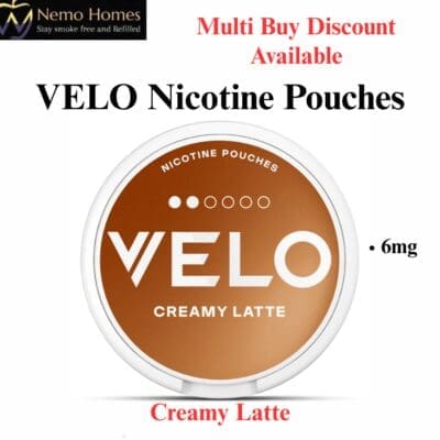 Buy VELO Nicotine Pouches – Creamy Latte Mini 6mg  - Free UK Next Day Delivery (no minimum spend)