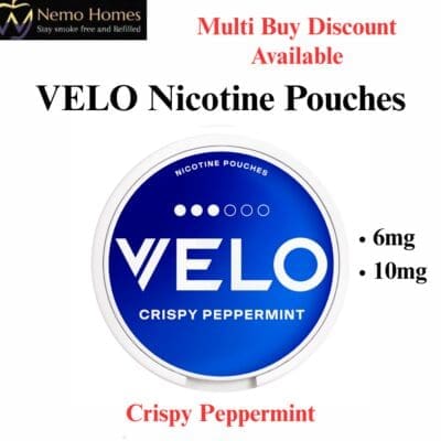 Buy VELO Nicotine Pouches – Crispy Peppermint  - Free UK Next Day Delivery (no minimum spend)