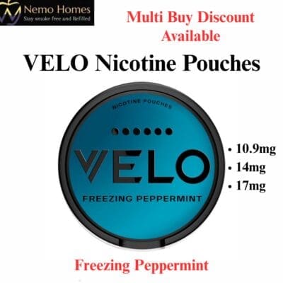 Buy VELO Nicotine Pouches – Freezing Peppermint  - Free UK Next Day Delivery (no minimum spend)
