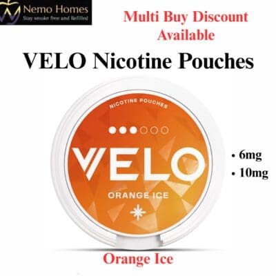 Buy VELO Nicotine Pouches – Orange Ice  - Free UK Next Day Delivery (no minimum spend)