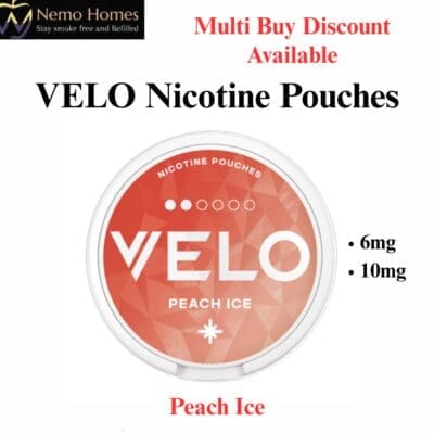 Buy VELO Nicotine Pouches – Peach Ice  - Free UK Next Day Delivery (no minimum spend)