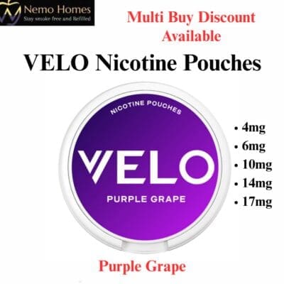 Buy VELO Nicotine Pouches – Purple Grape  - Free UK Next Day Delivery (no minimum spend)
