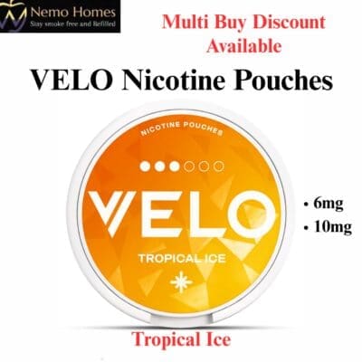 Buy VELO Nicotine Pouches – Tropical Ice  - Free UK Next Day Delivery (no minimum spend)