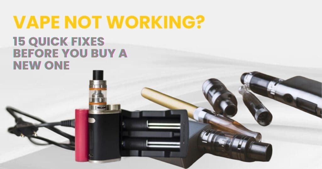 Buy Vape Not Working? Ultimate Guide: 15 Fixes Before Replacing It box mod problems - Free UK Next Day Delivery (no minimum spend)
