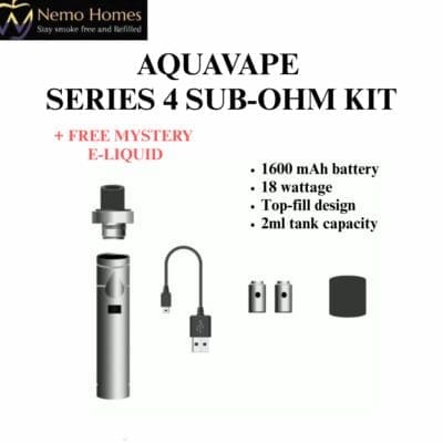 Buy Aquavape Series 4 Sub Ohm Vape Pen  - Free UK Next Day Delivery (no minimum spend)
