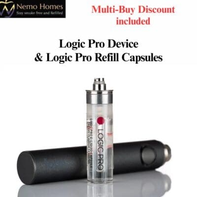 Buy Logic Pro Vape Device and Refill Capsules  - Free UK Next Day Delivery (no minimum spend)