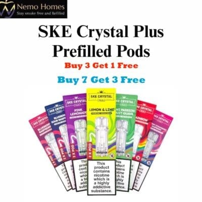 Buy SKE Crystal Plus Pods - Prefilled  - Free UK Next Day Delivery (no minimum spend)