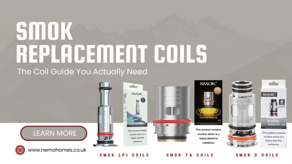 Buy SMOK LP1, TA, and D Coils Full Guide: Everything You Need To Know - Choosing the Right Coil for Your Vape Coil Wattage Guide - Free UK Next Day Delivery (no minimum spend)