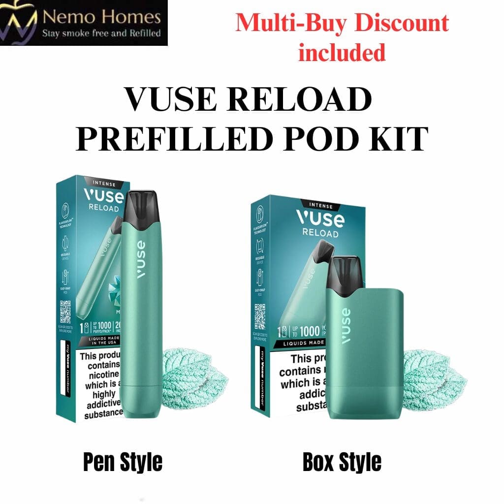 Buy Vuse Mint Ice Pen and Vuse Box Kit -Reload - Free UK Next Day Delivery (no minimum spend)