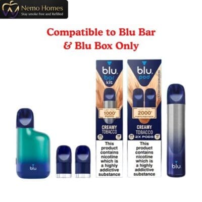 Buy Blu Bar Kit Pod Refills  - Free UK Next Day Delivery (no minimum spend)