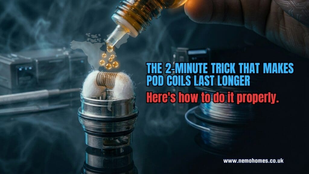 Buy How to Prime a Pod Coil — Step-by-Step Tutorial burnt vape coil - Free UK Next Day Delivery (no minimum spend)