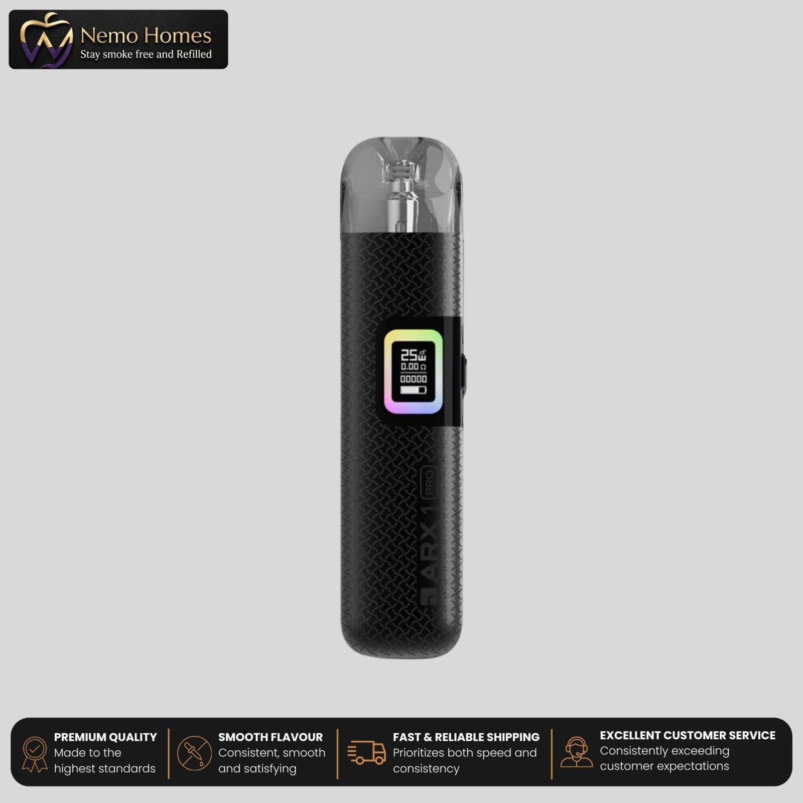 Buy JAC Vapour ARX 1 Pro Refillable Pod Kit | Free Mystery E-Liquid - Free UK Next Day Delivery (no minimum spend)