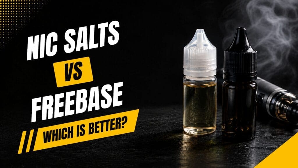 Buy Freebase vs Nic Salts: Which Is Better for You? beginner vaping guide - Free UK Next Day Delivery (no minimum spend)